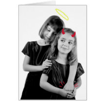 Le jour de mère : Le bien et le mal Cartes De Vœux