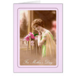 Le jour de mère vintage carte