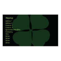 Le jour de St Patrick - affaires Cartes De Visite Personnelles