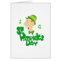 Le jour de St Patrick Carte De Vœux