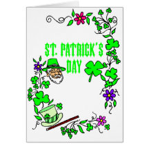 Le jour de St Patrick Cartes De Vœux