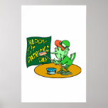 Le jour de St Patrick heureux Affiche