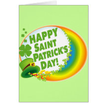 Le jour de St Patrick heureux ! Carte De Vœux
