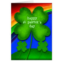 Le jour de St Patrick heureux Cartes