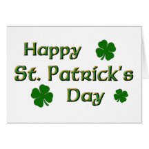 Le jour de St Patrick heureux Cartes De Vœux