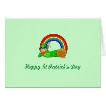 Le jour de St Patrick heureux Cartes De Vœux