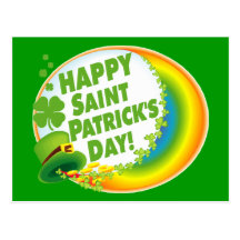 Le jour de St Patrick heureux ! Cartes Postales