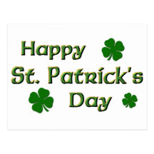 Le jour de St Patrick heureux Cartes Postales