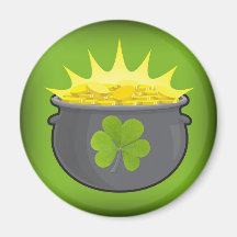 Le jour de St Patrick heureux ! Magnets Pour Réfrigérateur