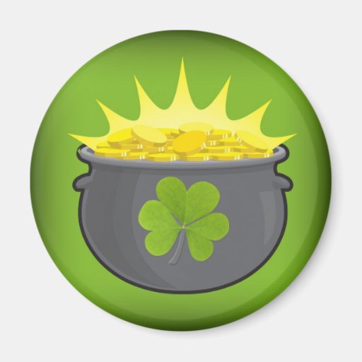 Le jour de St Patrick heureux ! Magnets Pour Réfrigérateur