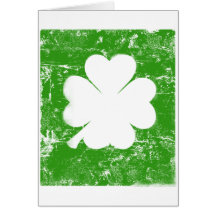 Le jour de St Patrick, inverse Cartes De Vœux