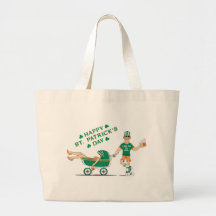 Le jour de St Patrick ivre heureux Sac