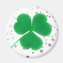 Le jour d'étoiles de trèfle vert irlandais du padd aimant pour réfrigérateur