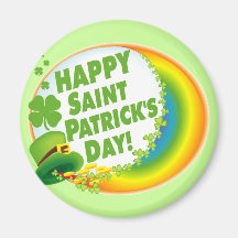 Le jour heureux de Patrick de saint ! Magnets Pour Réfrigérateur