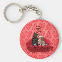Le jour le plus doux - vous m'avez eu chez Woof Porte-clés