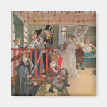 "Le jour nommé" par Carl Larsson Aimant Pour Réfrigérateur