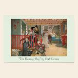"Le jour nommé" par la copie d'art de Carl Larsson posters