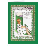 Le jour vintage de St Patrick Carte De Vœux