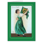 Le jour vintage de St Patrick Carte De Vœux