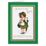 Le jour vintage de St Patrick Cartes De Vœux