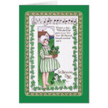 Le jour vintage de St Patrick Cartes De Vœux