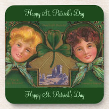Le jour vintage de St Patrick Dessous-de-verre