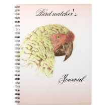 Le journal d'observateur d'oiseau carnets à spirale