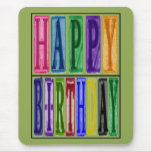 Le joyeux anniversaire bloque Mousepad Tapis De Souris