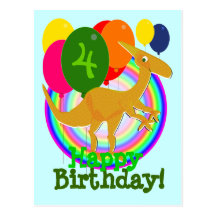 Le joyeux anniversaire de dinosaure monte en ballo