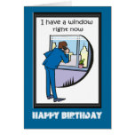 Le joyeux anniversaire, II ont une fenêtre Cartes