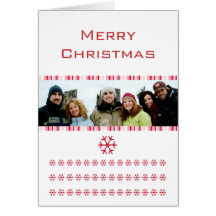 Le Joyeux Noël de flocons de neige barre la photo  Cartes