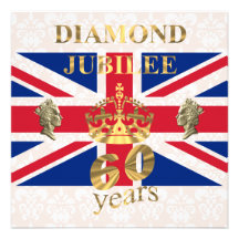 Le jubilé de diamant de la Reine Faire-part Personnalisables