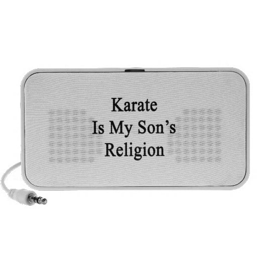 Le karaté est la religion de mon fils haut-parleur notebook