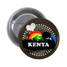 Le Kenya fruité mignon Badges Avec Agrafe