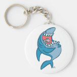 Le keychain riant de bande dessinée de requin porte-clés