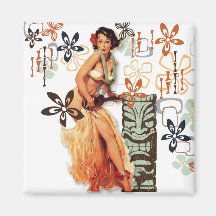 Le kitsch Bitsch : Aloha oh là là ! ! Aimants Pour Réfrigérateur