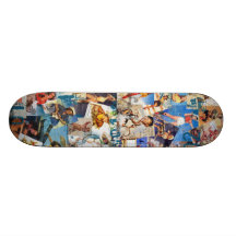 Le kitsch Bitsch : Cow-girl détruite PIn-UPS Skateboard
