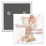 Le kitsch Bitsch : L'entourage de la jeune mariée  Pin's Avec Agrafe