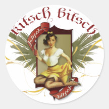 Le kitsch Bitsch : Pin- de tatouage de fille de so Autocollants