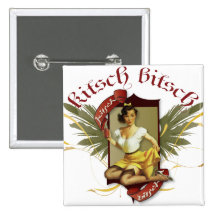 Le kitsch Bitsch : Pin- de tatouage de fille de so Badges