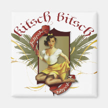 Le kitsch Bitsch : Pin- de tatouage de fille de so Aimants Pour Réfrigérateur
