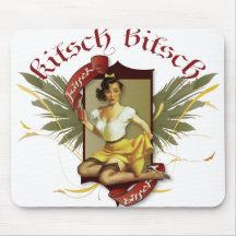 Le kitsch Bitsch : Pin- de tatouage de fille de so Tapis De Souris