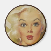 Le kitsch BItsch : Portraits Pin- Magnets Pour Réfrigérateur