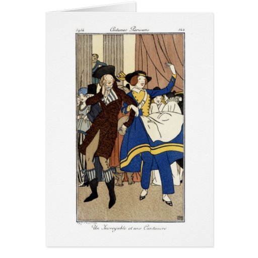 Le KRW costume la carte vierge de note de Parisien