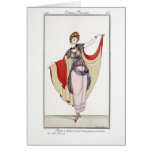 Le KRW costume la carte vierge de note de Parisien