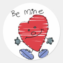 Le KRW mignon soit coeur Valentine de mine Adhésifs