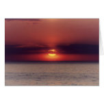 Le "lac Michigan carte de voeux de photo à coucher