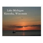 Le lac Michigan, Kenosha le Wisconsin Cartes Postales