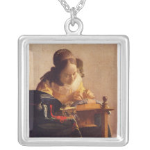 Le Lacemaker par Johannes Vermeer Bijouterie Personnalisée