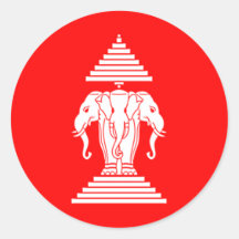 le Laos Adhésif Rond